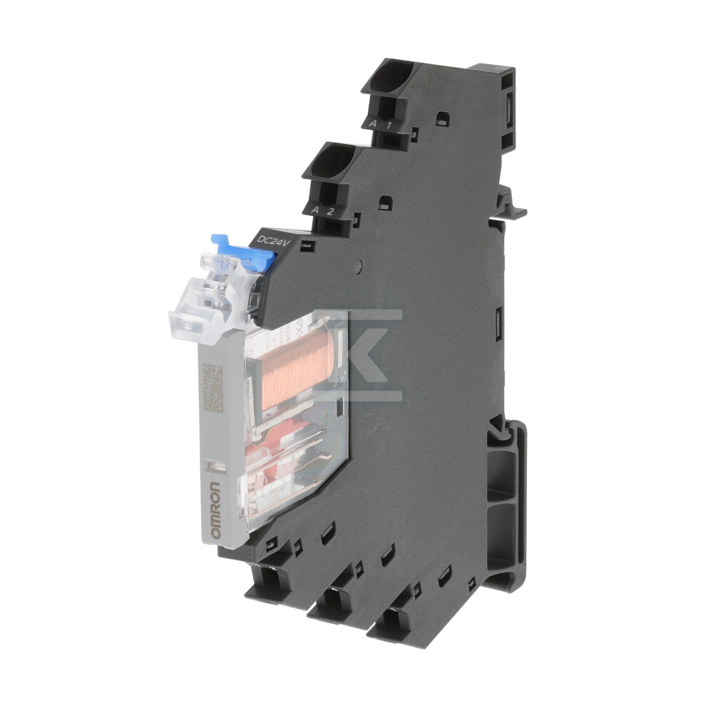 Przekaźnik smukły 6 mm, z gniazdem, - G2RV-ST500 24VDC